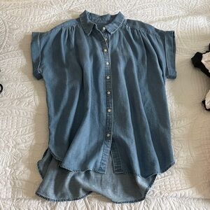 LOFT Light Blue Denim Shirt